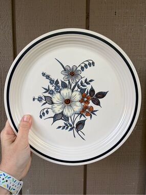 Vintage Town & Country Blue Ridge dinner plate - set of 2